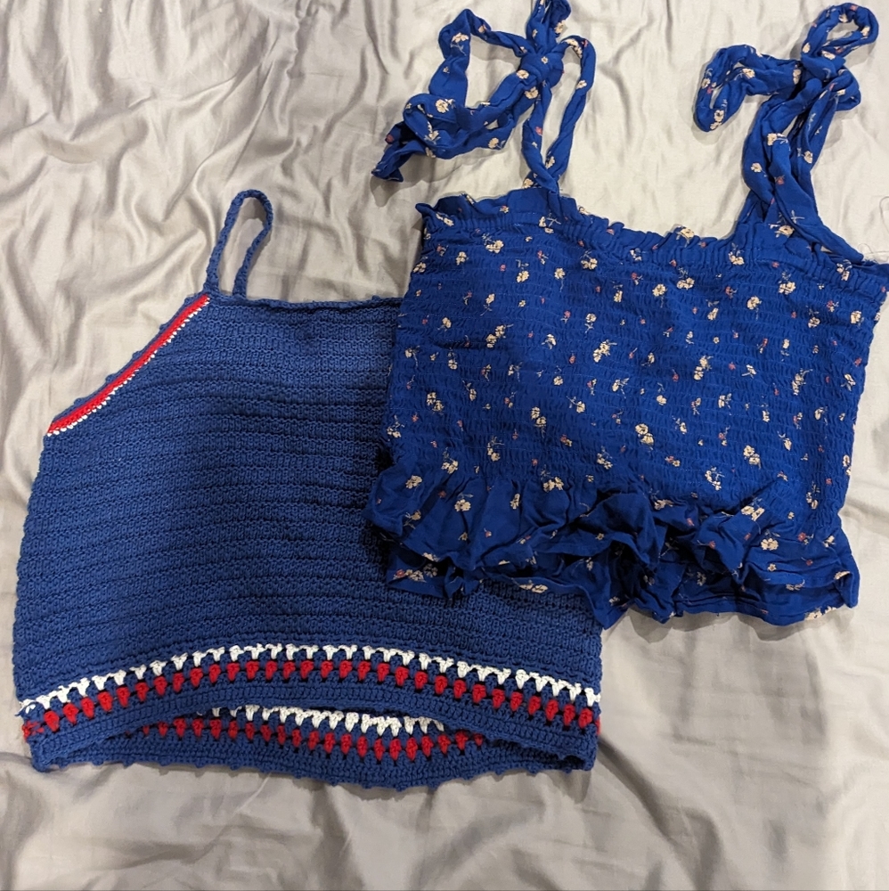 American eagle crop top bundle - S